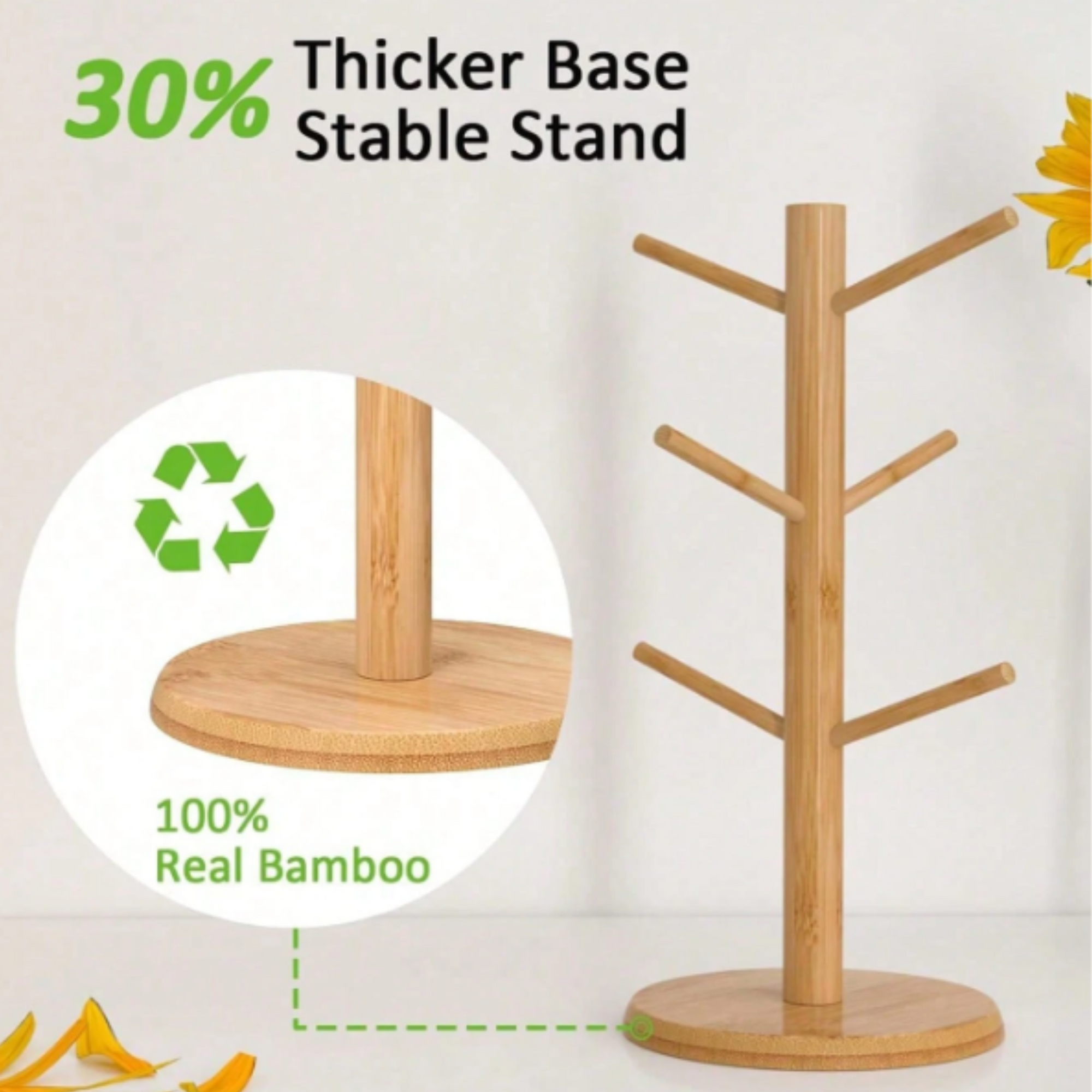 bamboo cup organizer