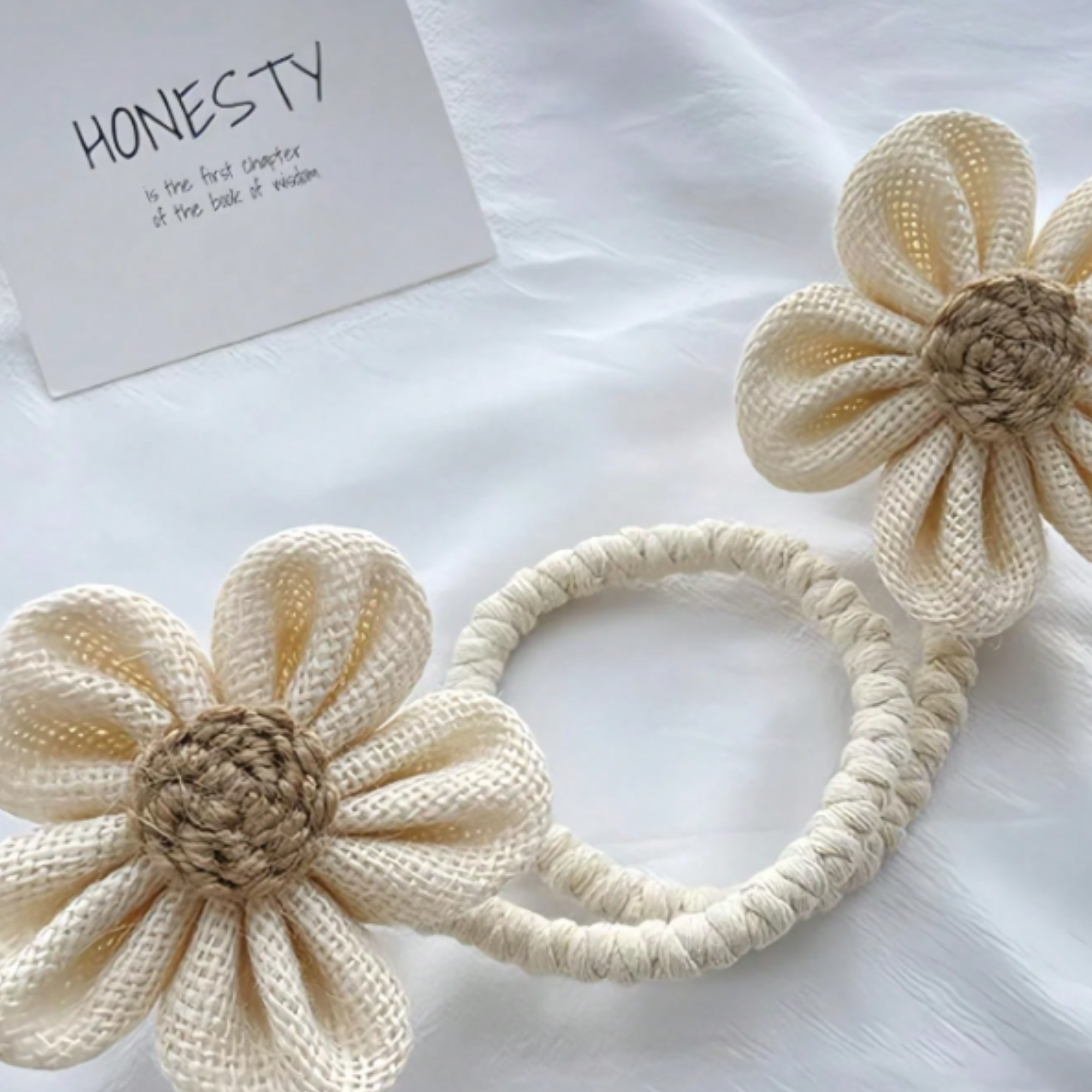 flower curtain holdback