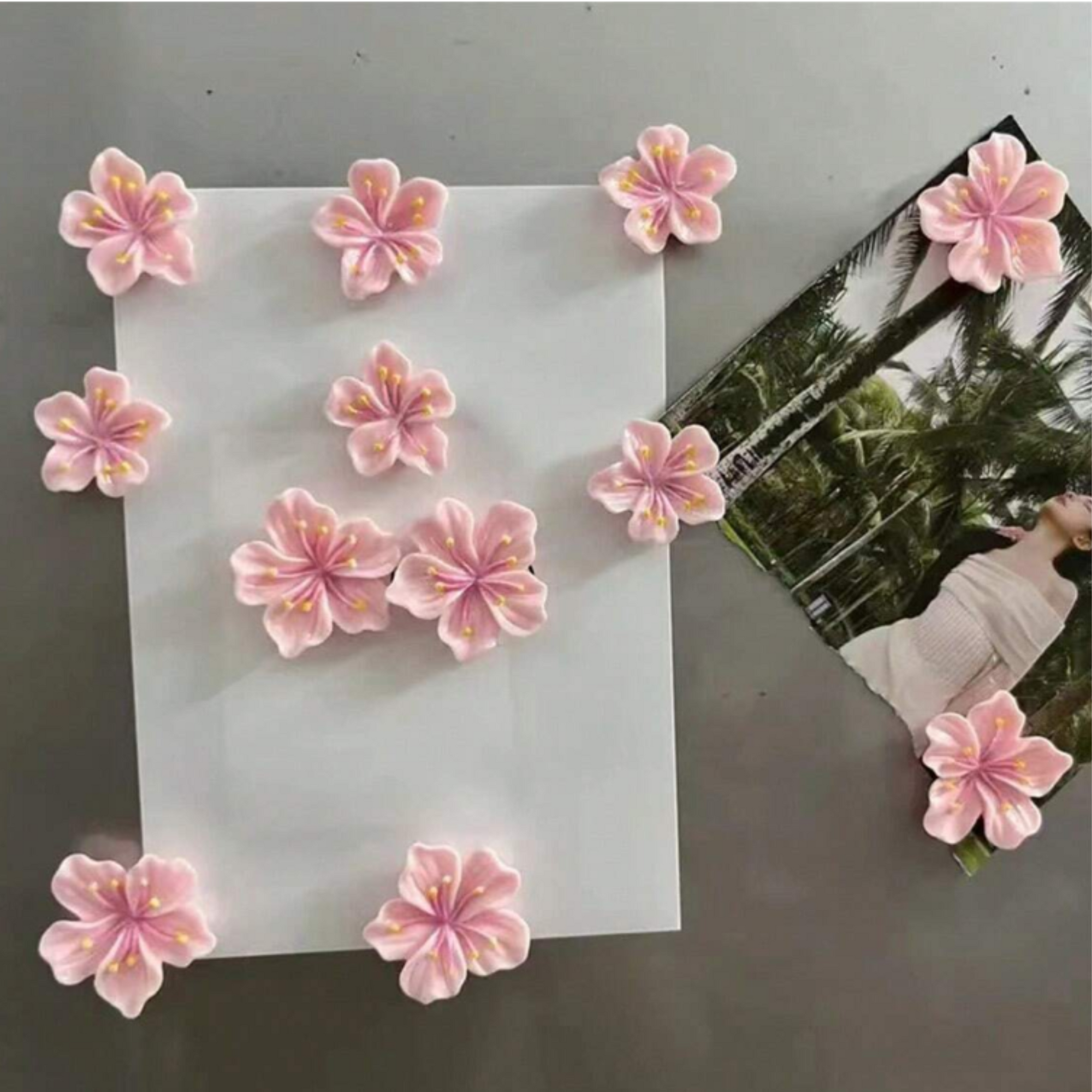 flower fridge magnets