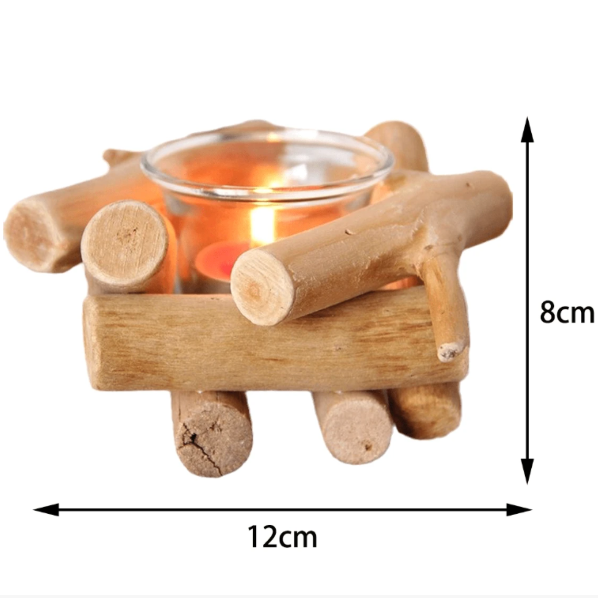 rustic candle holder
