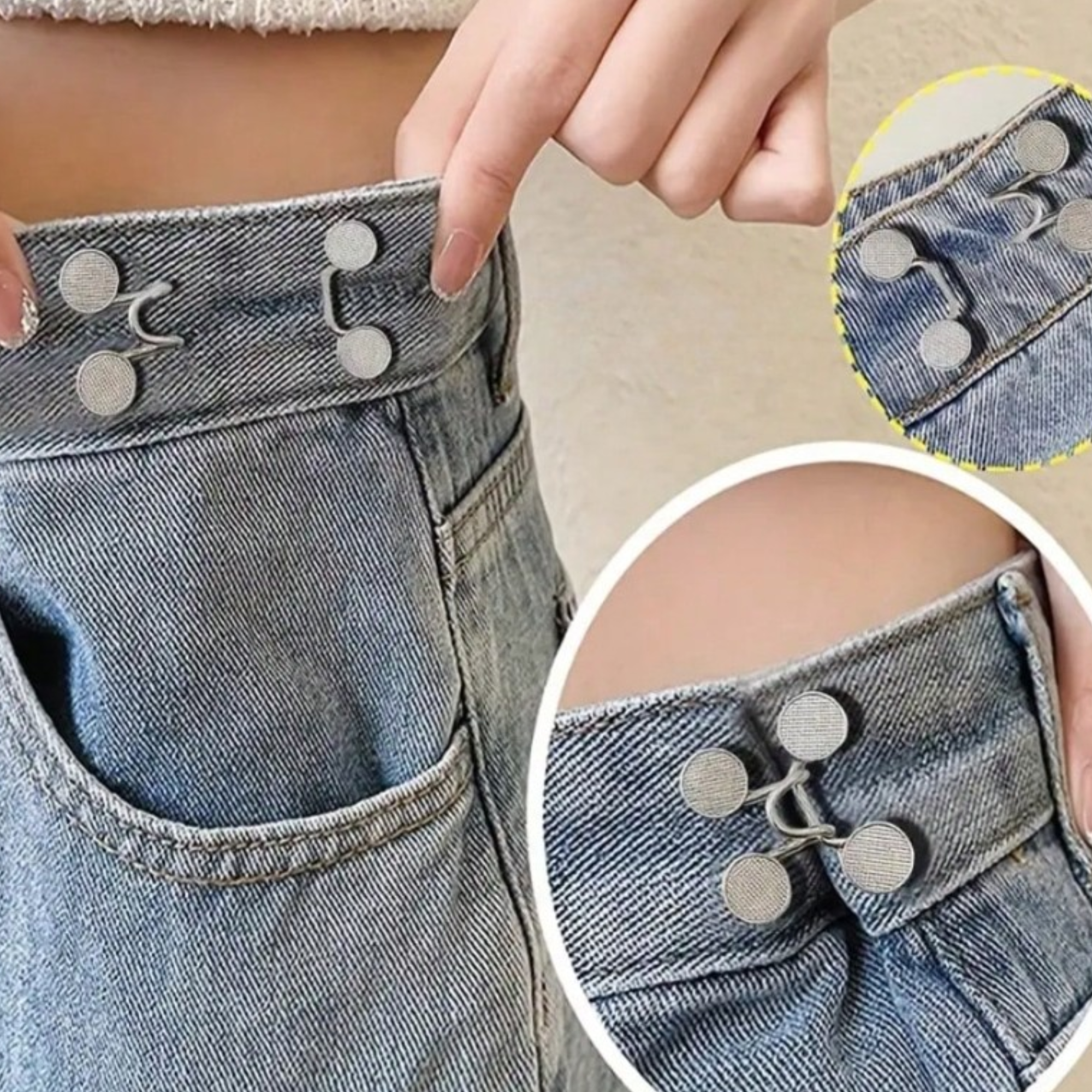 waist cinching clips