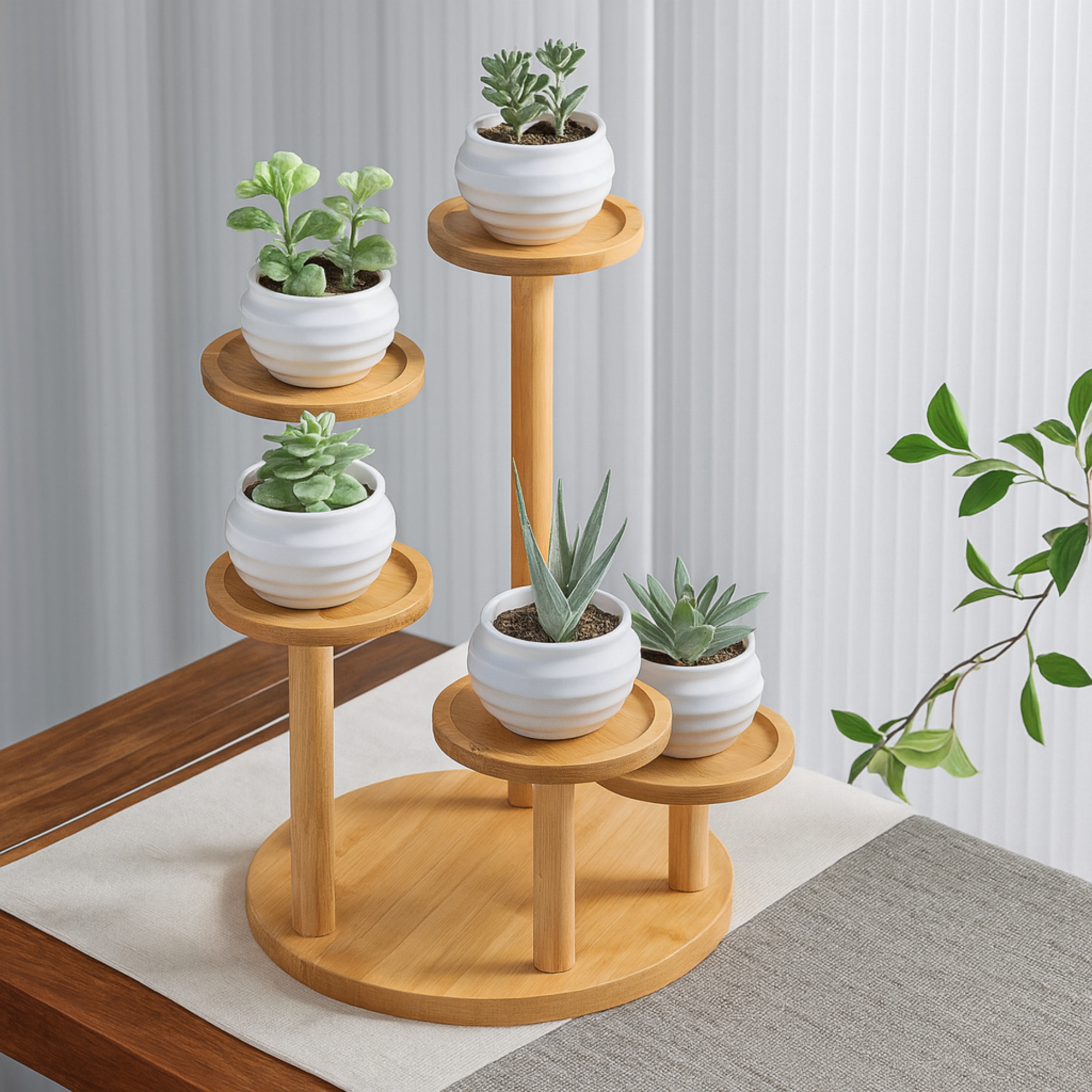 wooden display rack