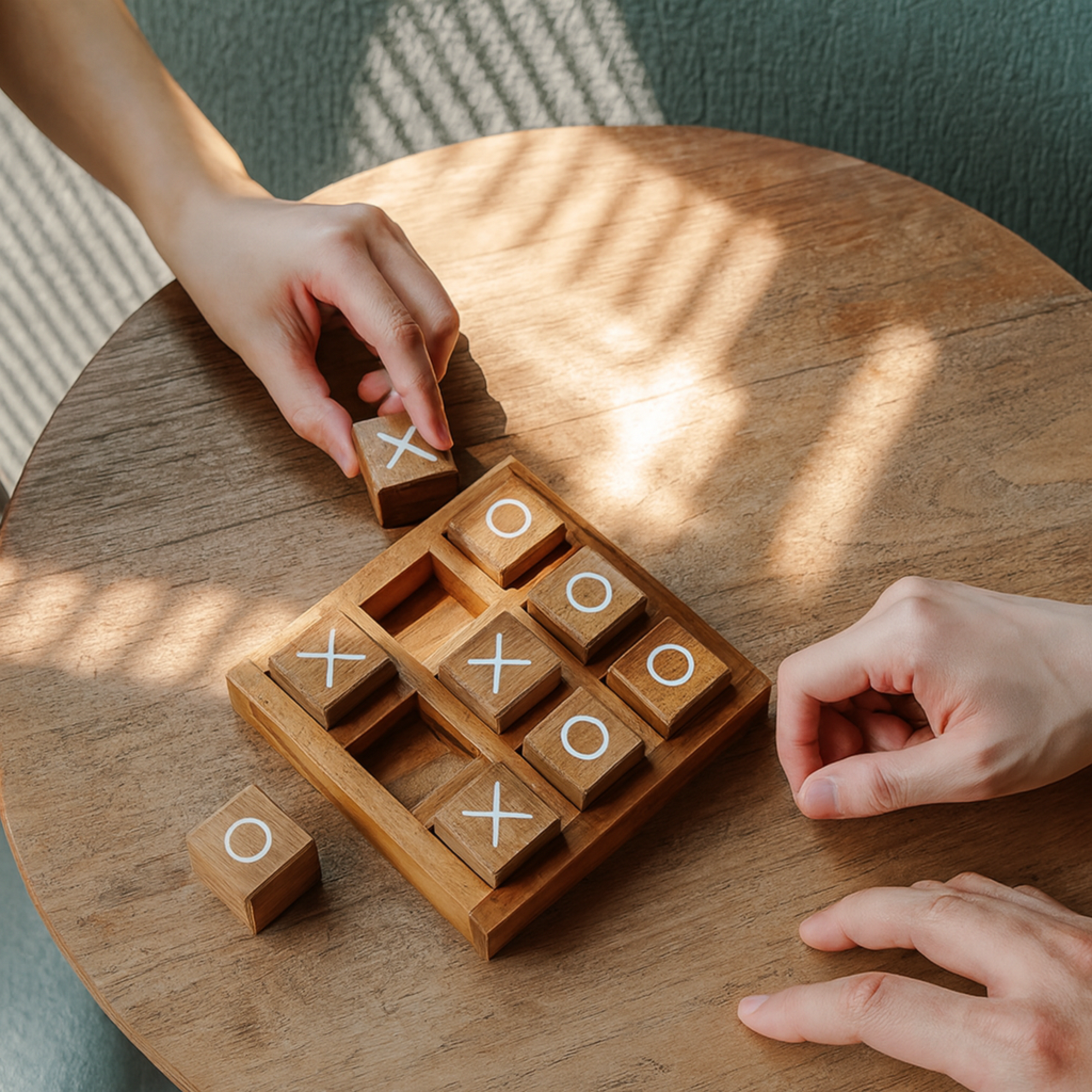wooden tic tac toe