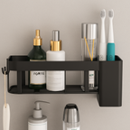 No-Drill Wall-Mounted Bathroom Shelf