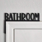 bathroom door sign