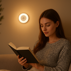 mini round night light