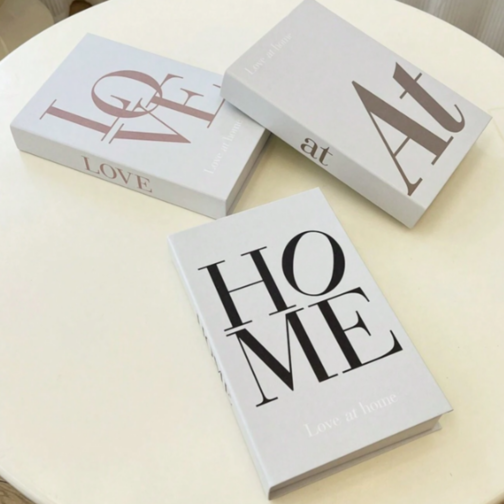 set of 3 decorative books