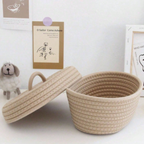 storage basket with lid
