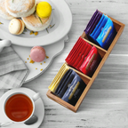 wooden teabag organizer